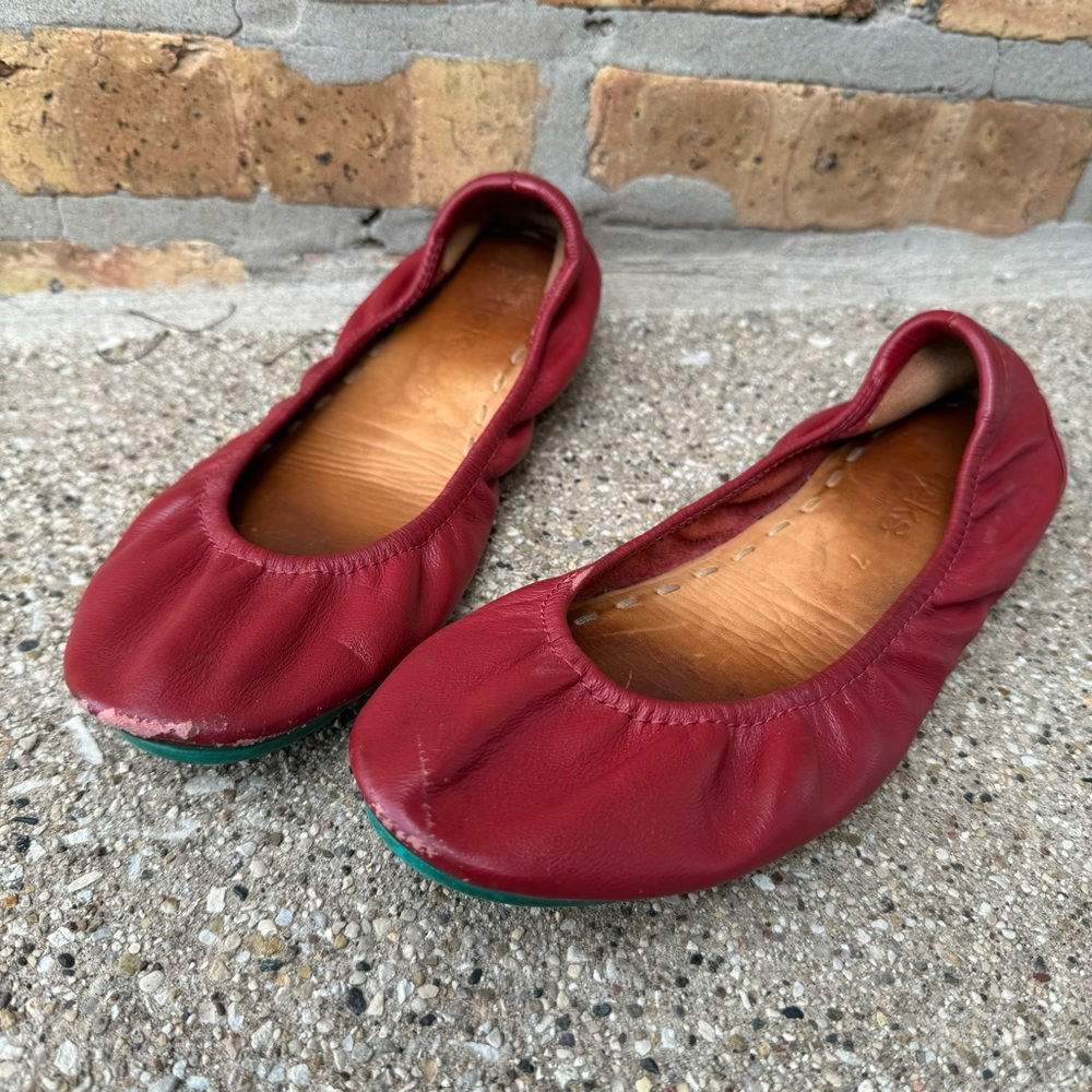 Tieks Classic Ballet Flats Cardinal Sz 7 - Picture 6 of 9
